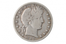 1/2 DOLLAR 1907 - BARBER (USA)