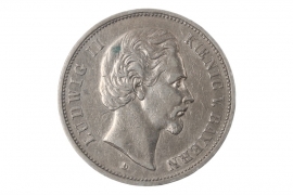 5 MARK 1875 D - LUDWIG II (BAVARIA) 