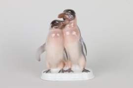 Porzellan Figurengruppe Pinguine, Rosenthal um 1923