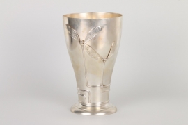Silberne Jugendstil-Vase, deutsch um 1910