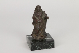 Bronzefigur eines Heiligen, deutsch, 17.Jh