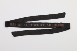 Deutsches Kaiserreich - Mützenband "MARINE-LUFTSCHIFF-ABTEILUNG"