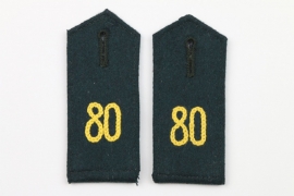Heer M36 Nachr.Abt.80 shoulder boards - EM