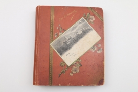 Antikes Album mit ca. 130 Ansichtskarten um 1900-1910
