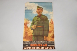 1942 Dutch "Arbeidsdienst" propaganda poster