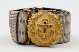 Kriegsmarine officer's buckle & brocade belt