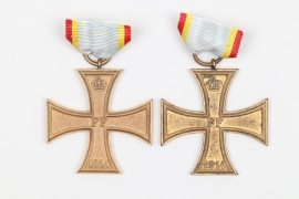 Mecklenburg-Schwerin - 2 Military Merit Crosses 2nd Class 1914