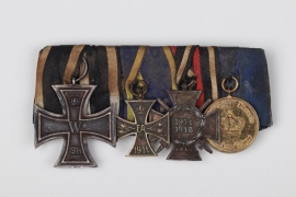 Imperial Germany - Iron Cross 4-place medal bar - Bohous