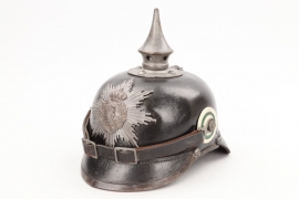 Saxony -  fieldgrey spike helmet EM 1918