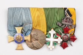 Imperial Germany - 4-place medal bar
