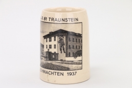 10./J.R. 61 Traunstein beer mug - 1937
