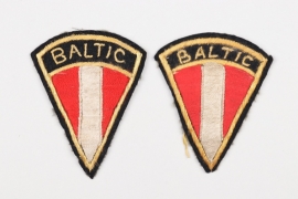 2 Third Reich "Baltic" sleeve badges