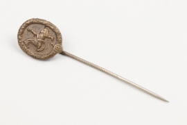 German Horseman Badge in bronze miniature pin