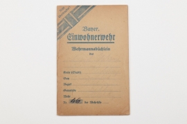Bavaria - Civil Guard membership booklet