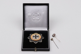 1957-type German Cross in gold in case + miniatures
