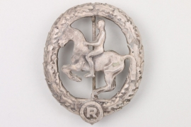 German Horseman's Badge in silver