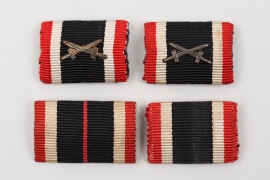 4 War Merit Cross ribbon bars