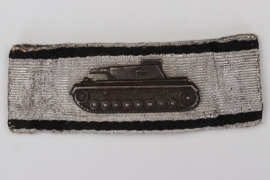 Tank Destruction Badge in silver