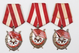 Soviet Union - Order of the Red Banner lot