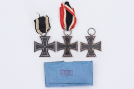 Oberst Santmann - three 1914 Iron Crosses 2nd Class