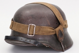 Heer M40 single decal helmet with support strap - EF66