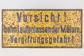 1943 Heeresversuchsanstalt Peenemünde metal sign