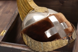 Italy - cavalry helmet with case