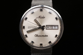 Mido - 60s/70s stainless steel watch with Milanese strap