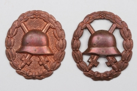 2 + WWI Wound Badge blanks