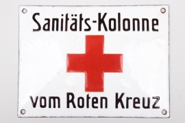 Third Reich Red Cross enamel sign