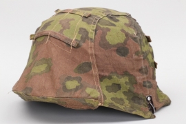 Waffen-SS reversible "oak leaf" camo helmet cover