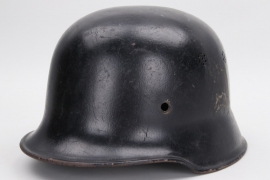 Third Reich M34 fire brigade helmet shell