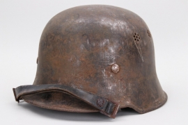 Third Reich M34 fire brigade helmet