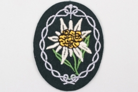 Gebirgsjäger Edelweiss sleeve badge