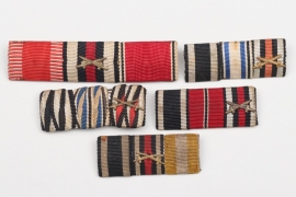 5 + Imperial Germany/Third Reich ribbon bars