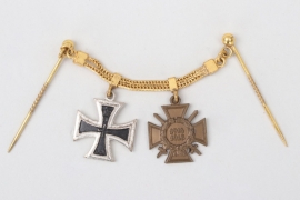2-place miniature chain to 1914 Iron Cross recipient