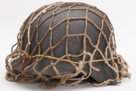 Heer M40 single decal helmet with net - EF68