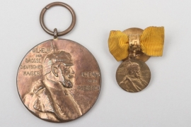 Kaiser Wilhelm I. Commemorative Medal 1897 + miniature