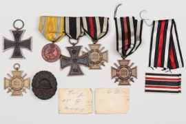 WWI Saxony veteran's medal grouping