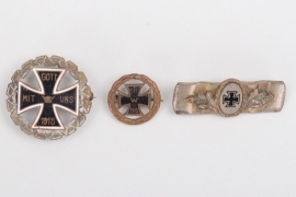 3 imperial "Iron Cross" patriotic badges