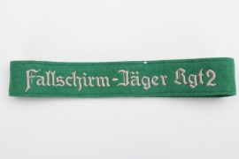 Paratrooper "Fallschirm-Jäger-Rgt. 2" EM cuff title