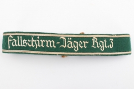 Paratrooper "Fallschirm-Jäger-Rgt. 3" NCO cuff title
