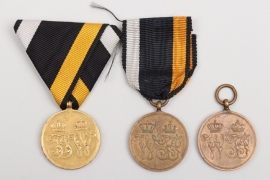 3 + Prussian 1864 War Commemorative Medals