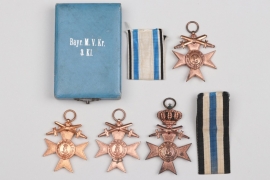 4 + Bavaria - Military Merit Cross 3rd Class lot