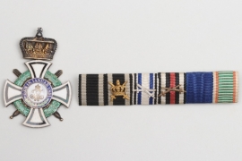 Prussia - House Order of Hohenzollern & 6-place ribbon bar