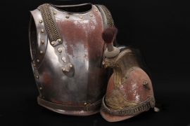France - M1854 imperial guard cuirassier helmet & armour - EM