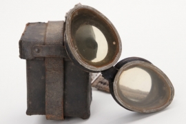 Imperial Germany - "Atemschützer" gas protection goggles with case