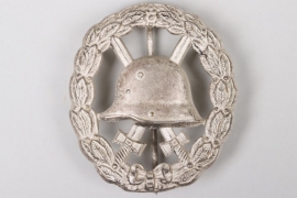WWI Wound Badge in silver - cut-out type