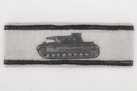 Tank Destruction Badge in silver - non-magnetic