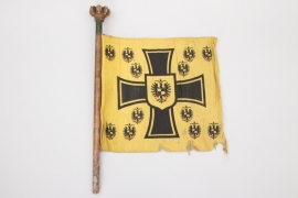 Prussia - House of Hohenzollern flag with pole - 32.5x30.5